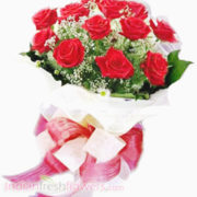 15 Red Roses Bunch